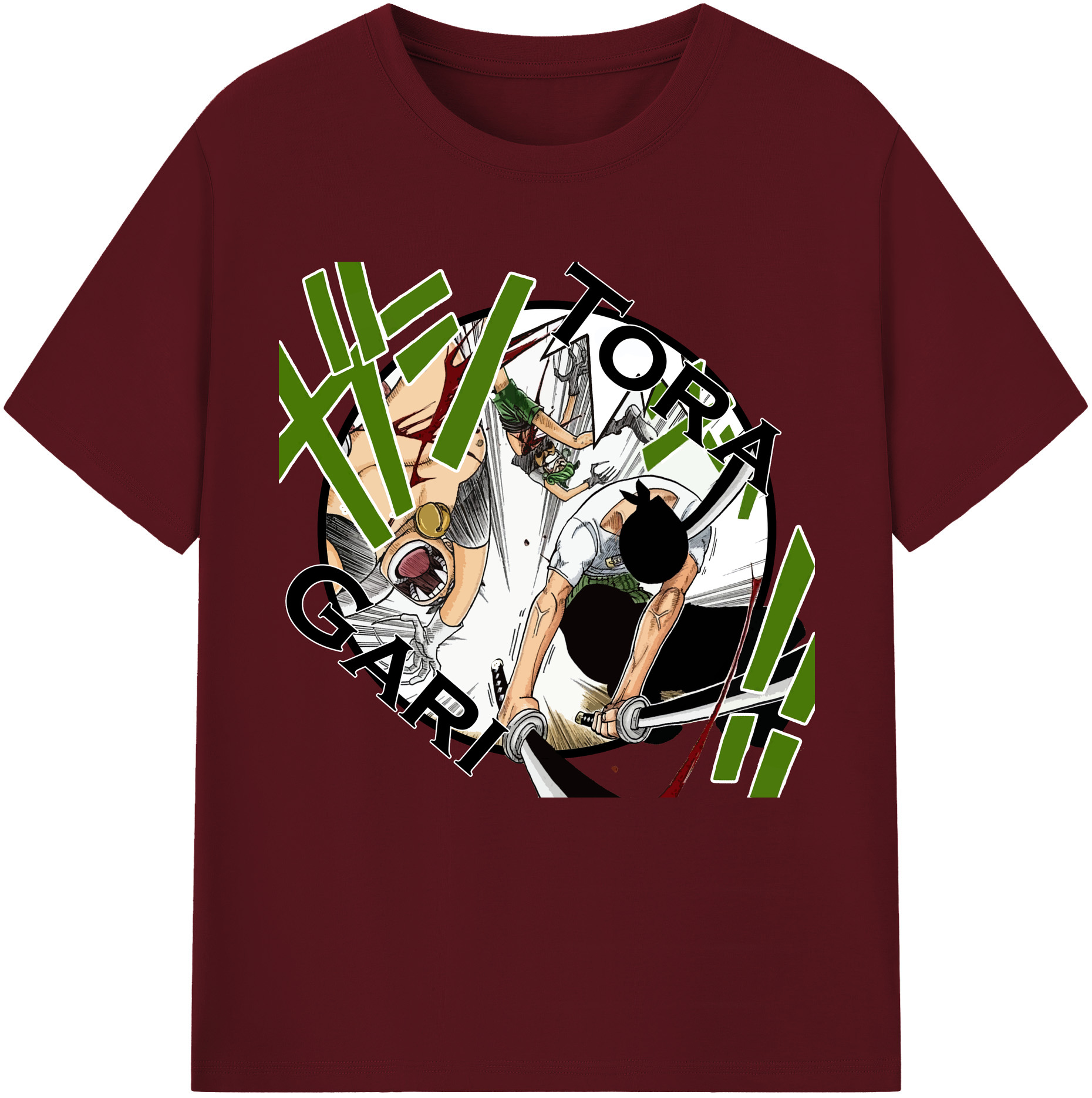 （画像用） ワンピース ロロノア・ゾロ ONE PIECE Roronoa Zoro 綿100％半袖Tシャツ（フロントプリント）